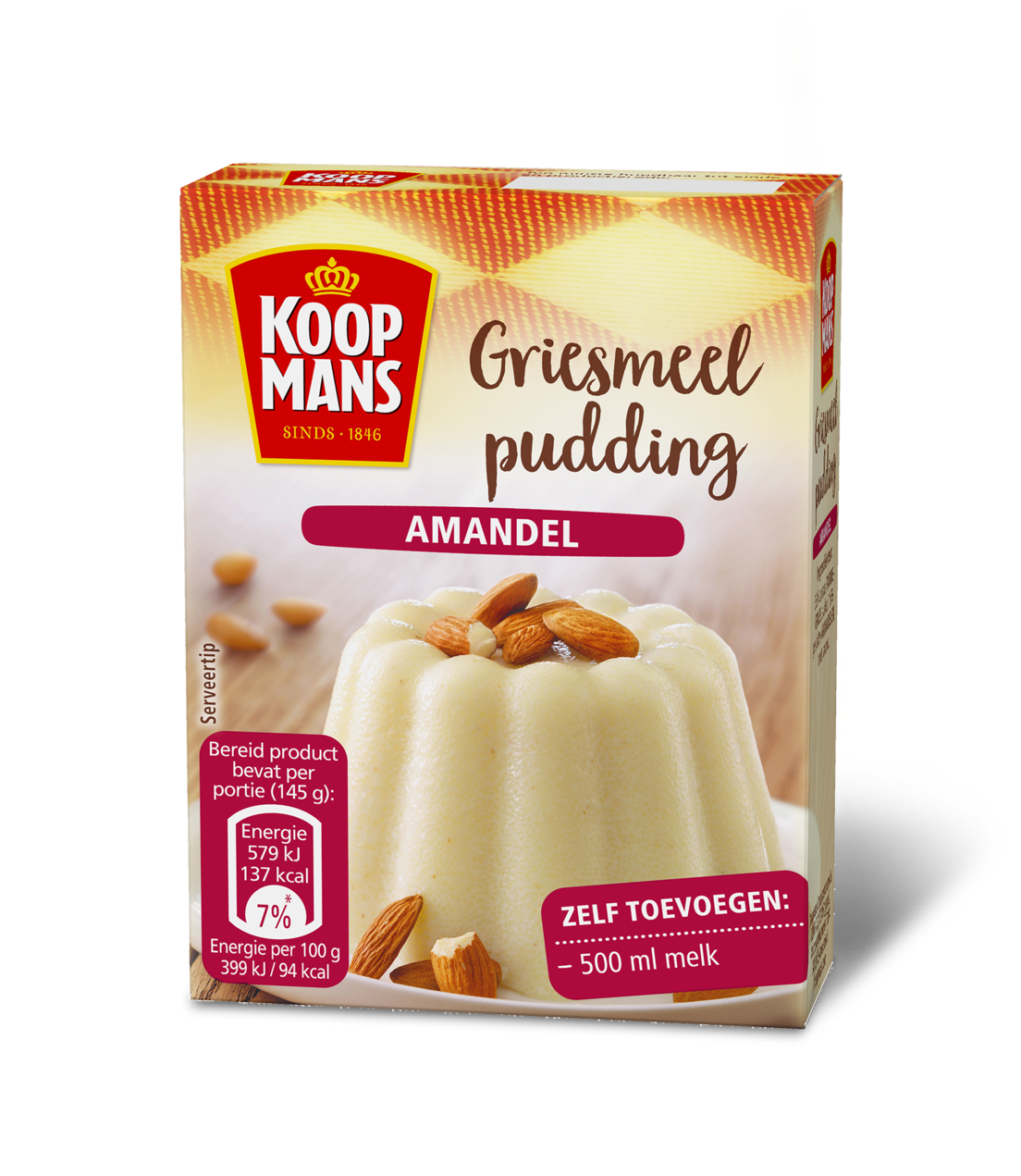 Griesmeelpudding Amandel