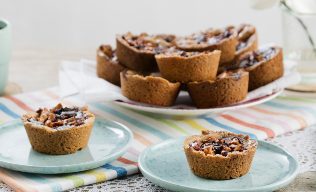 Muffin appeltaartjes met chocolade