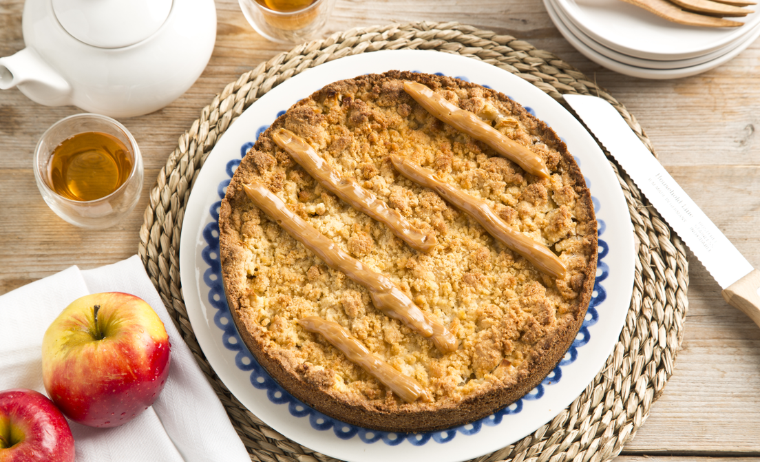 Appel-banaan-karameltaart