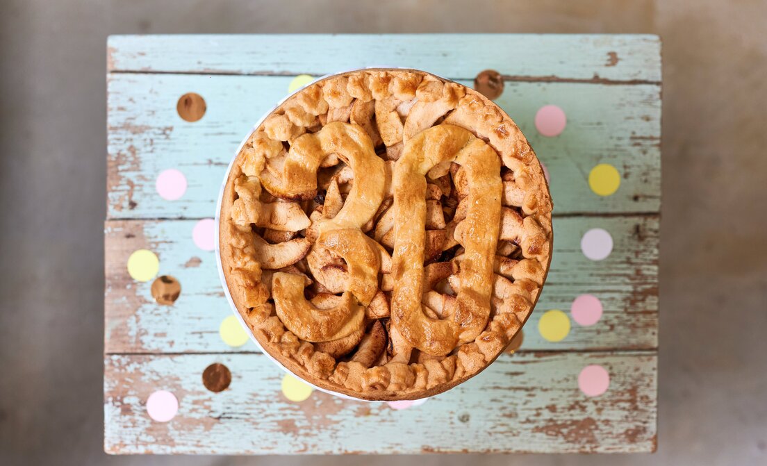 Appeltaart met cijfers