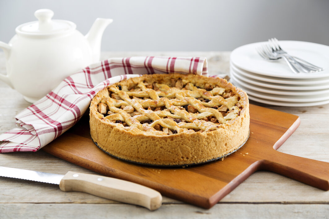 Oma's appeltaart met custard