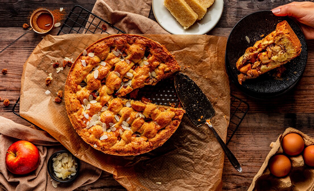 Appeltaart met amandelspijs