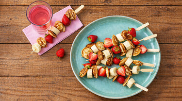 Poffertjesspies met fruit