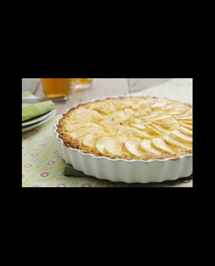 Appelvlaai met banketbakkersroom
