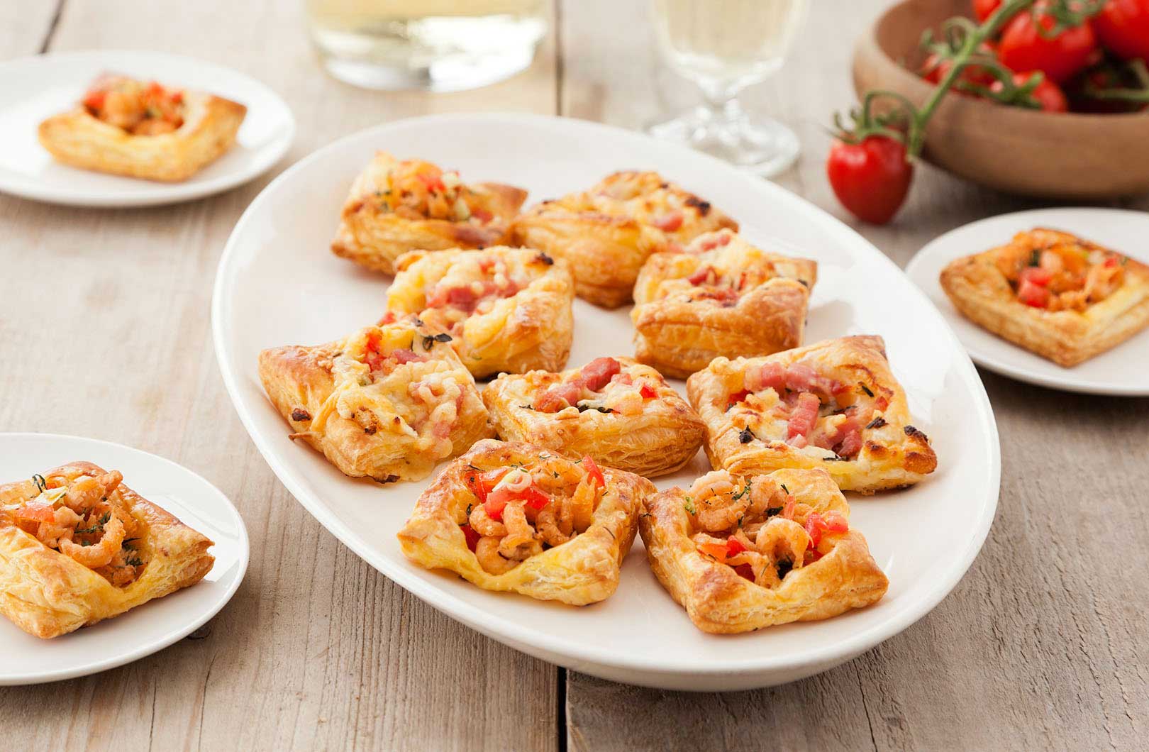 Recept Hartige hapjes met geitenkaas en spek