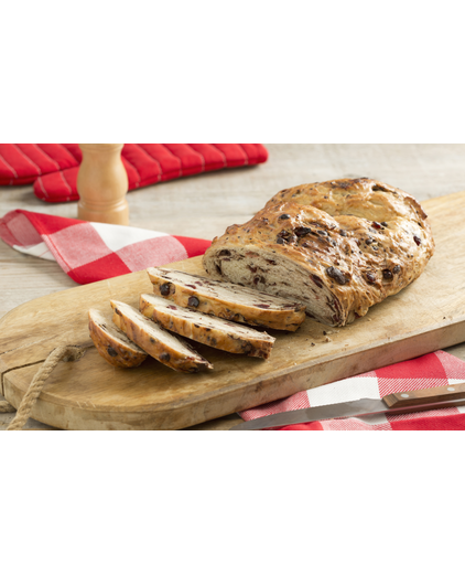 Brood met cranberries en chocoladestukjes