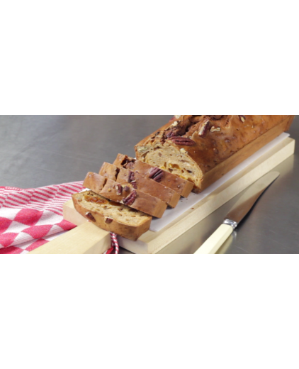 Bananenbrood met abrikozen, pecannoten van Saakje