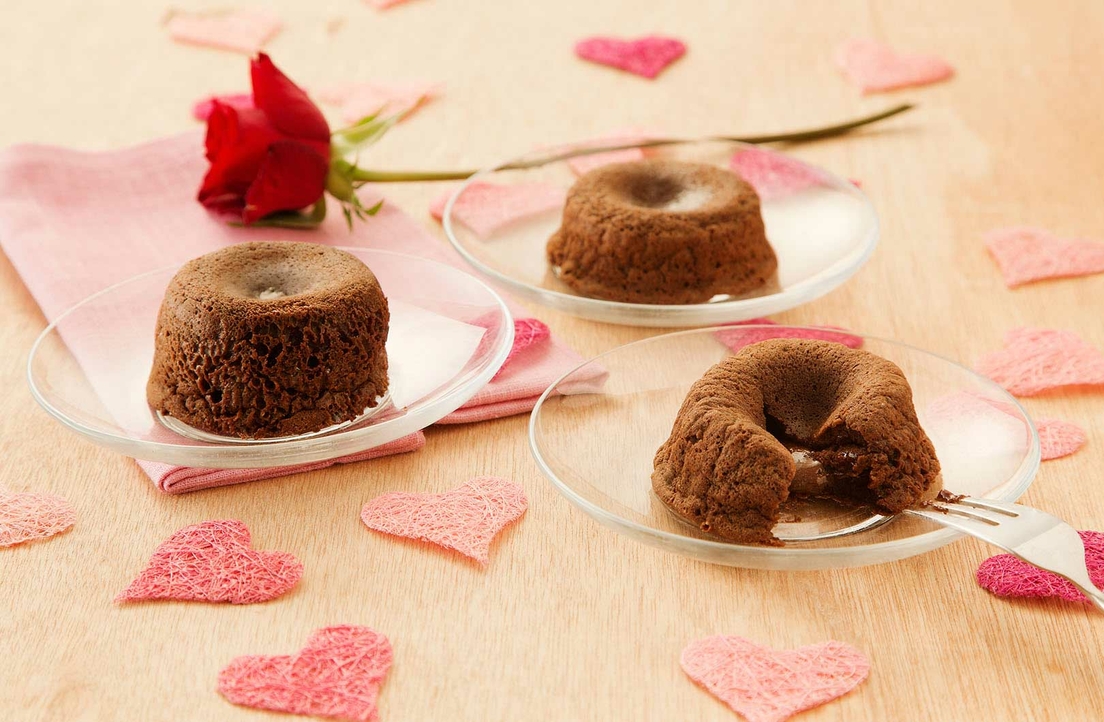 Choco cakejes met vloeibare vulling