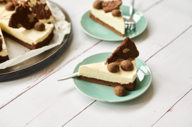 Cheesecake met speculaasbodem