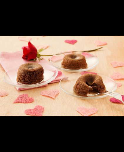Choco cakejes met vloeibare vulling