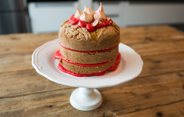 Boerencake met Red Velvet Crème van Danna