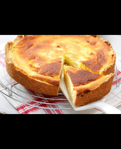 Frisse appeltaart met citroenkwark