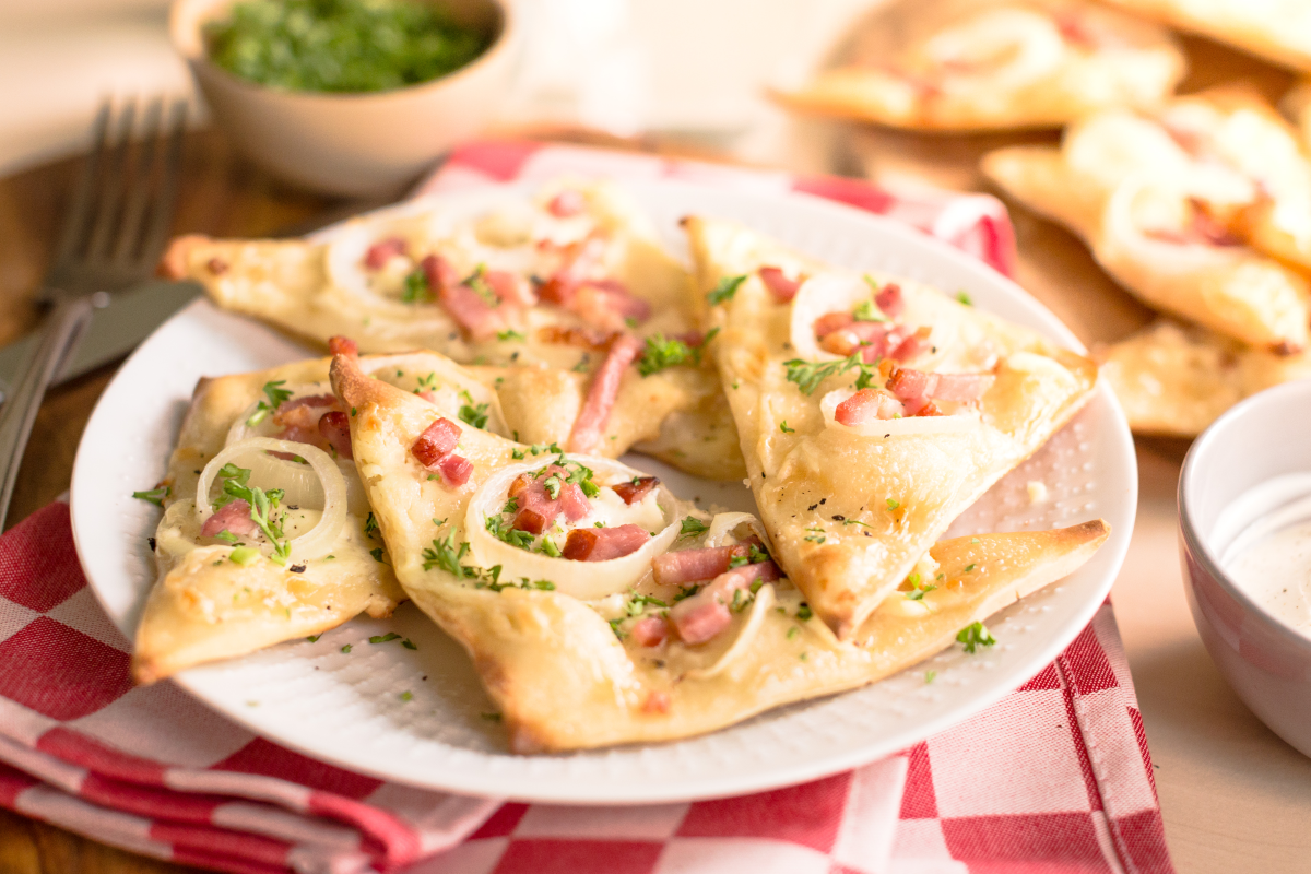 Recept: Mini Flammkuchen - Koopmans.com