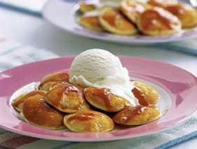 Gekarameliseerde poffertjes