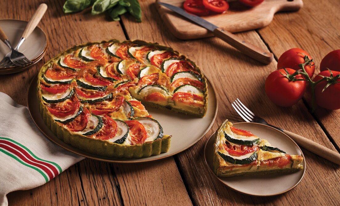 Caprese groentetaart