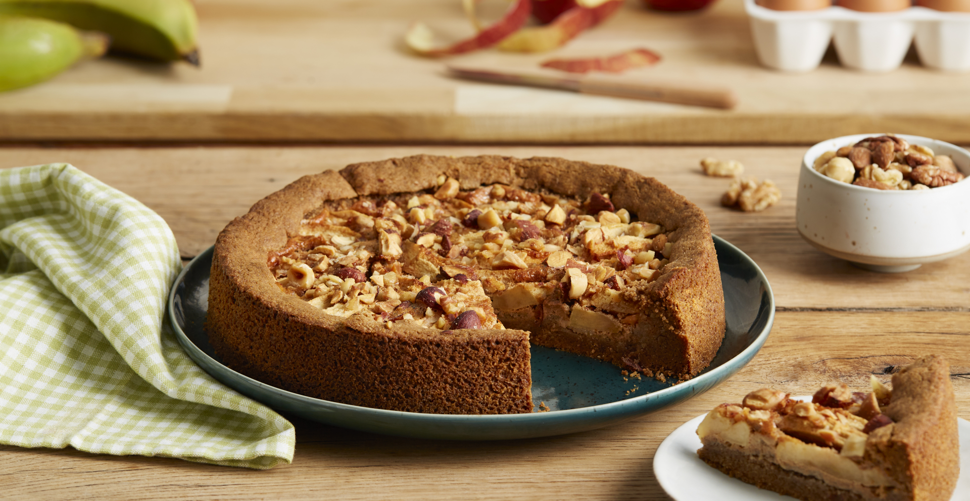 Appelnotentaart glutenvrij