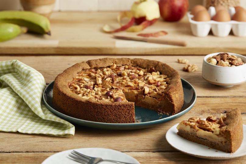 Appelnotentaart glutenvrij