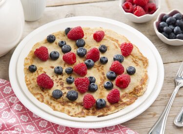 Havermout pannenkoek met vers fruit