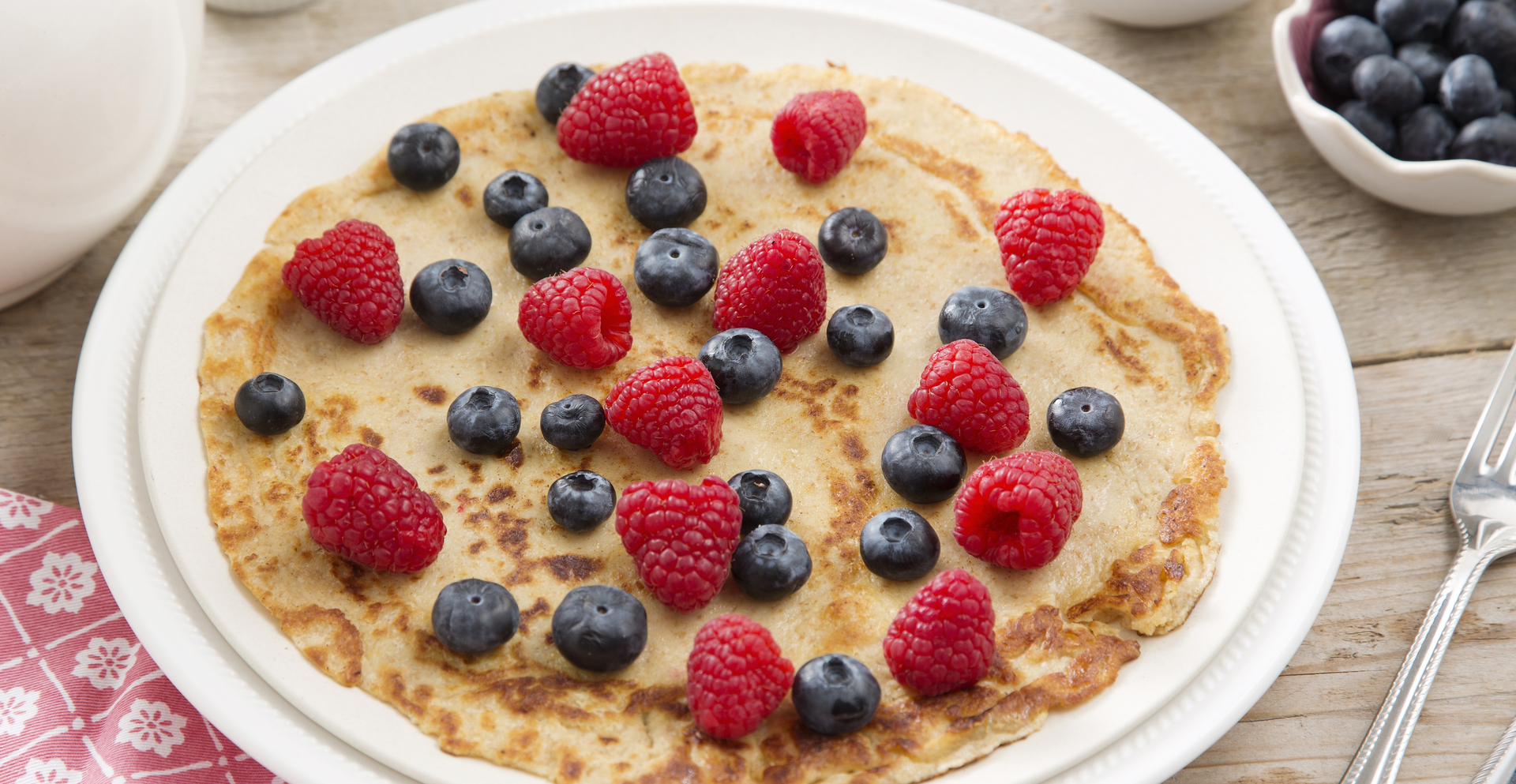 Havermout pannenkoek met vers fruit