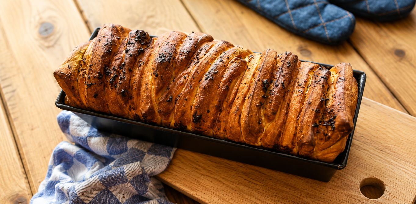 Pull apart brood met knoflook en kruiden van Danna