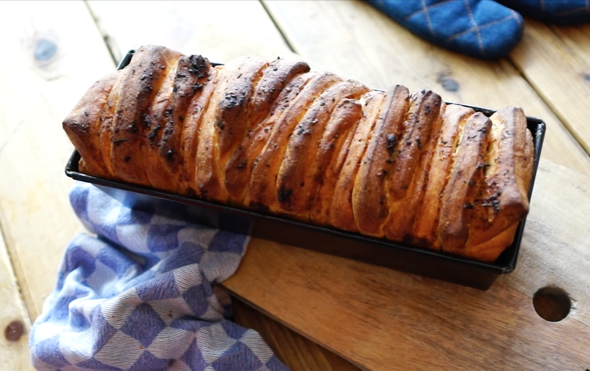 Pull apart brood met knoflook en kruiden van Danna