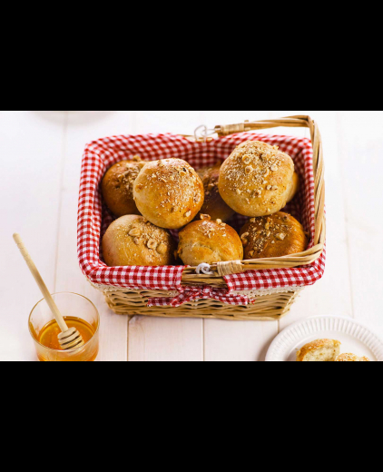 Honing-hazelnoot broodjes