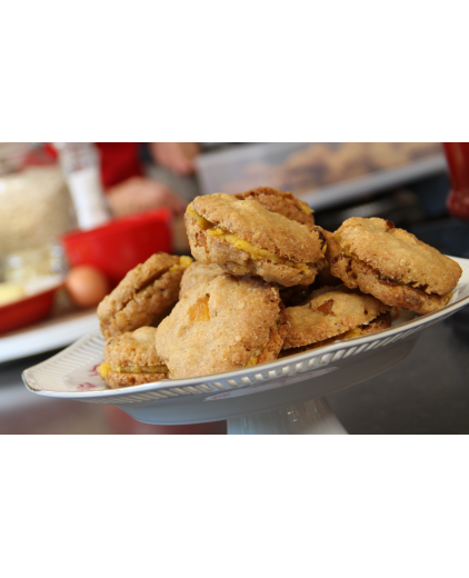Havermoutkoeken met abrikozen en witte chocolade van Saakje