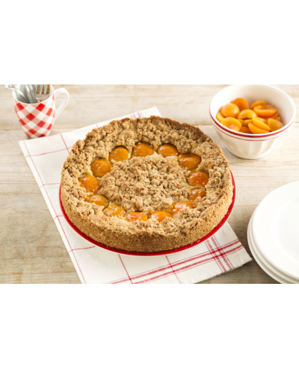 Havermout abrikozentaart met frangipane van Saakje