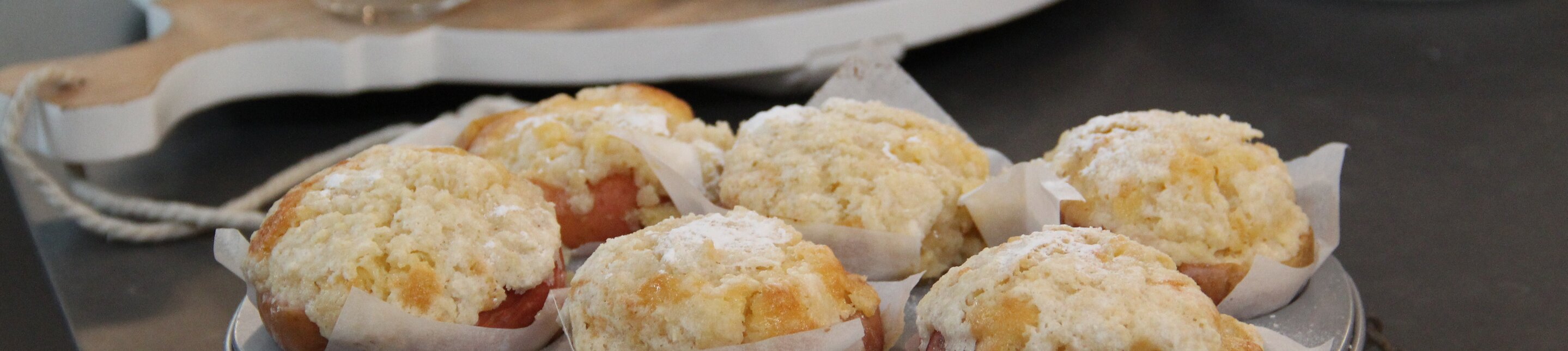 Gevulde appeltjes met kruimelcake van Saakje