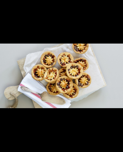Kleine appeltaartjes met chocolade