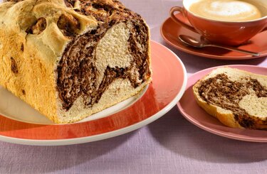 Marmer-Chocoladebrood in de broodbakmachine