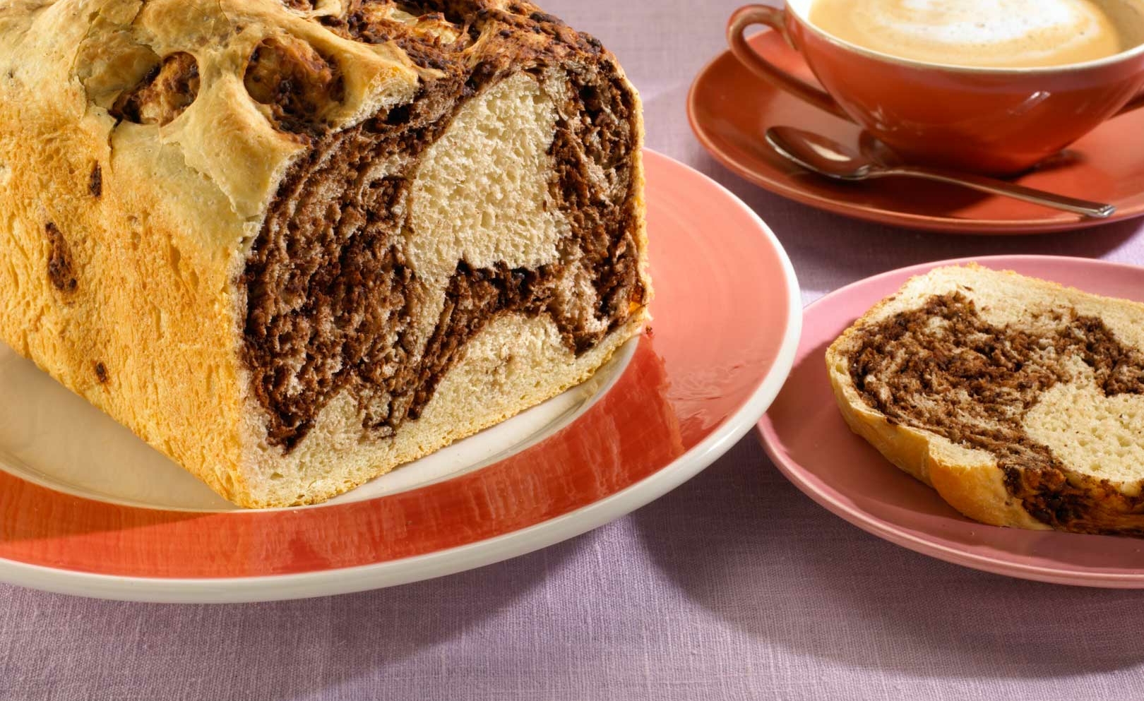 Marmer-Chocoladebrood in de broodbakmachine