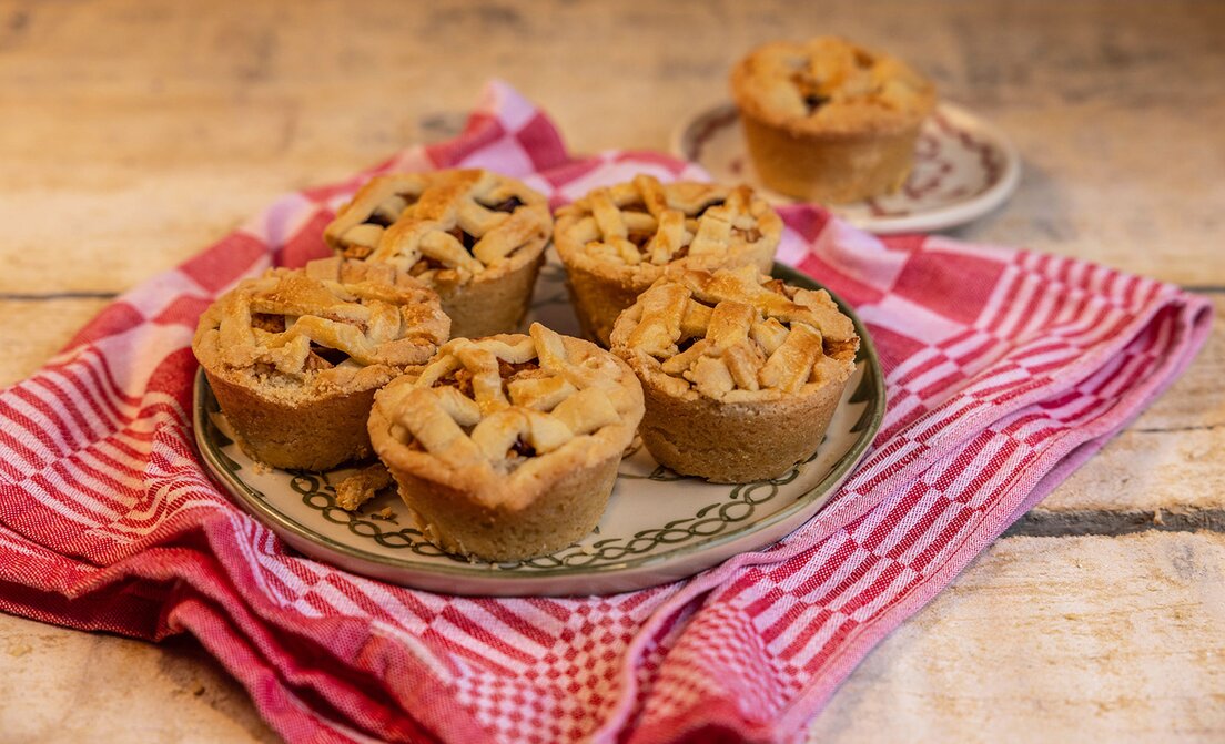 Mini appeltaartjes in muffinvorm