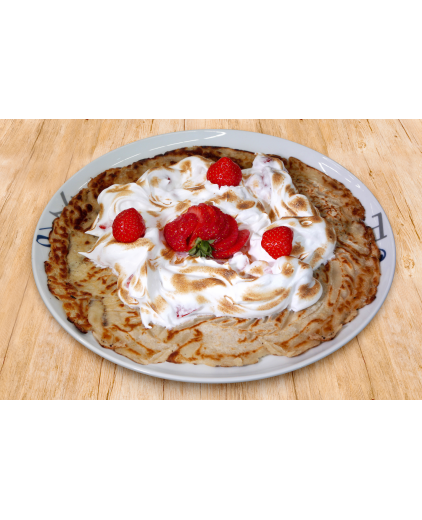 Marshmallow Aardbei Pannenkoek