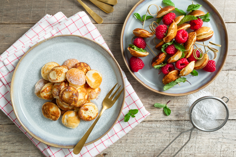 Zoete poffertjes bakken