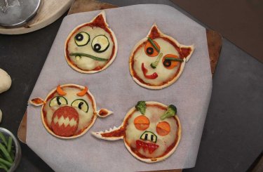 Pizza mini monsters van Hadewych
