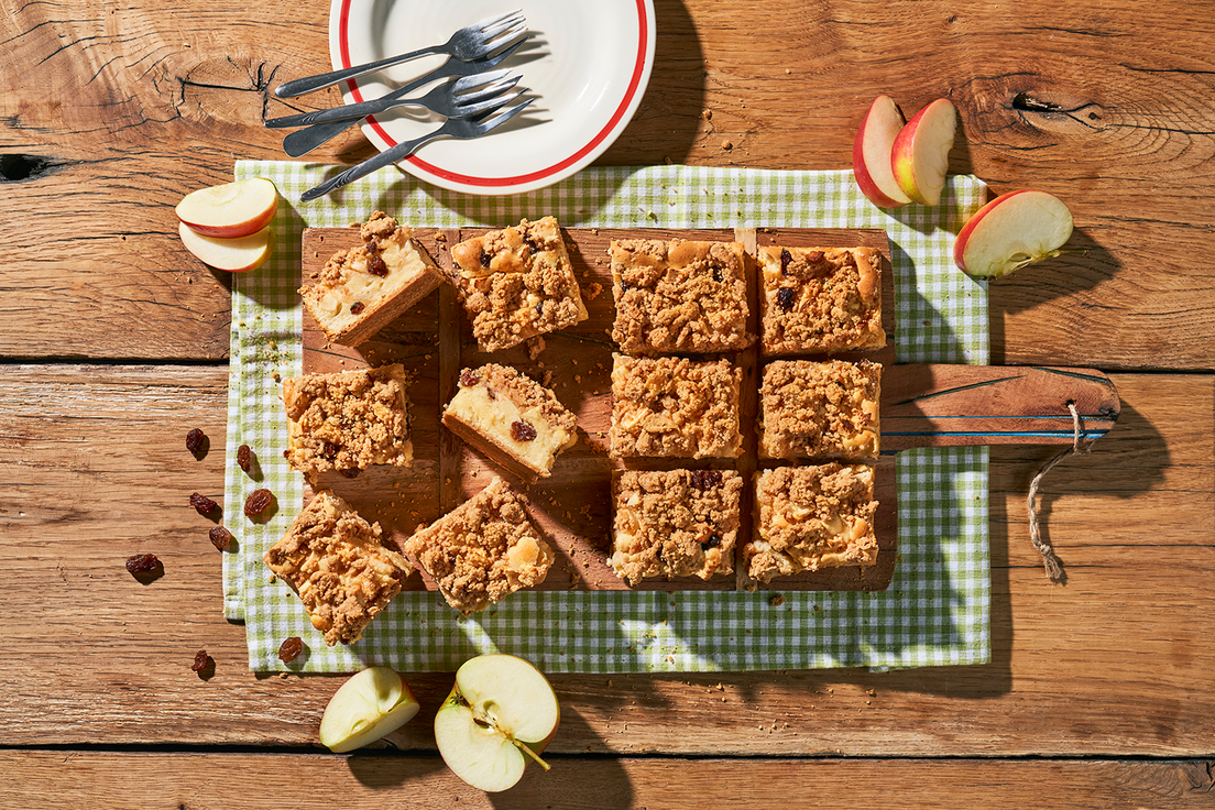 Plaatcake met appels