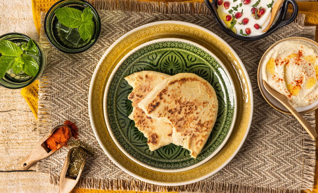 Brood uit de pan Midden-Oosters