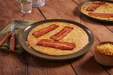 Pannenkoeken met kaas en spek