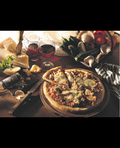 Pizza met tonijn en oesterzwammen