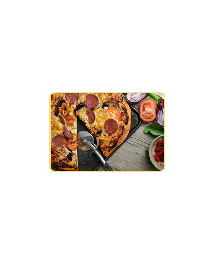 Pizza met broodbodem