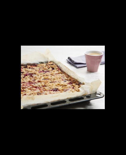 Plaatkoek met pruimen