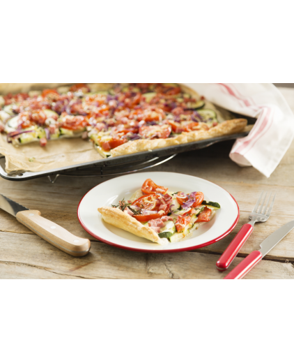 Plaatpizza van Pizzabodem Italiaans