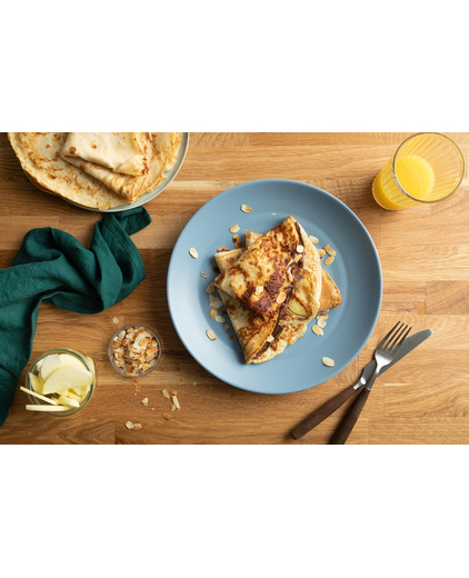 Pannenkoeken met Nutella®, appel en amandel