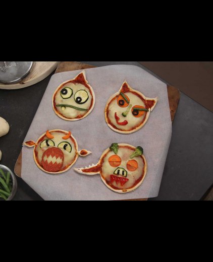 Pizza mini monsters van Hadewych