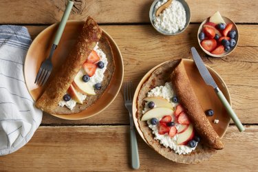 Pannenkoeken met bananenmeel