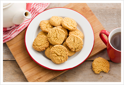 Koekjes van Zelfrijzend Amandelbakmeel (glutenvrij)