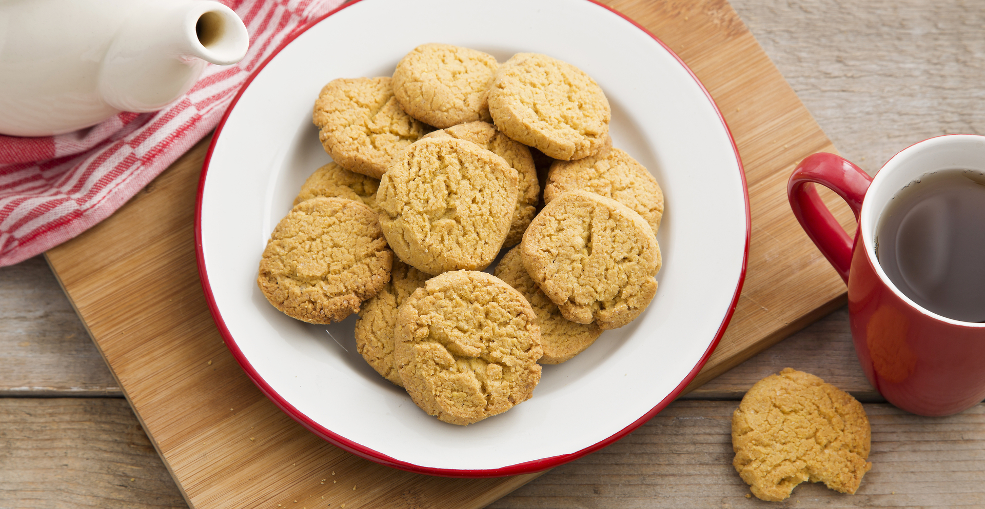 Koekjes van Zelfrijzend Amandelbakmeel (glutenvrij)