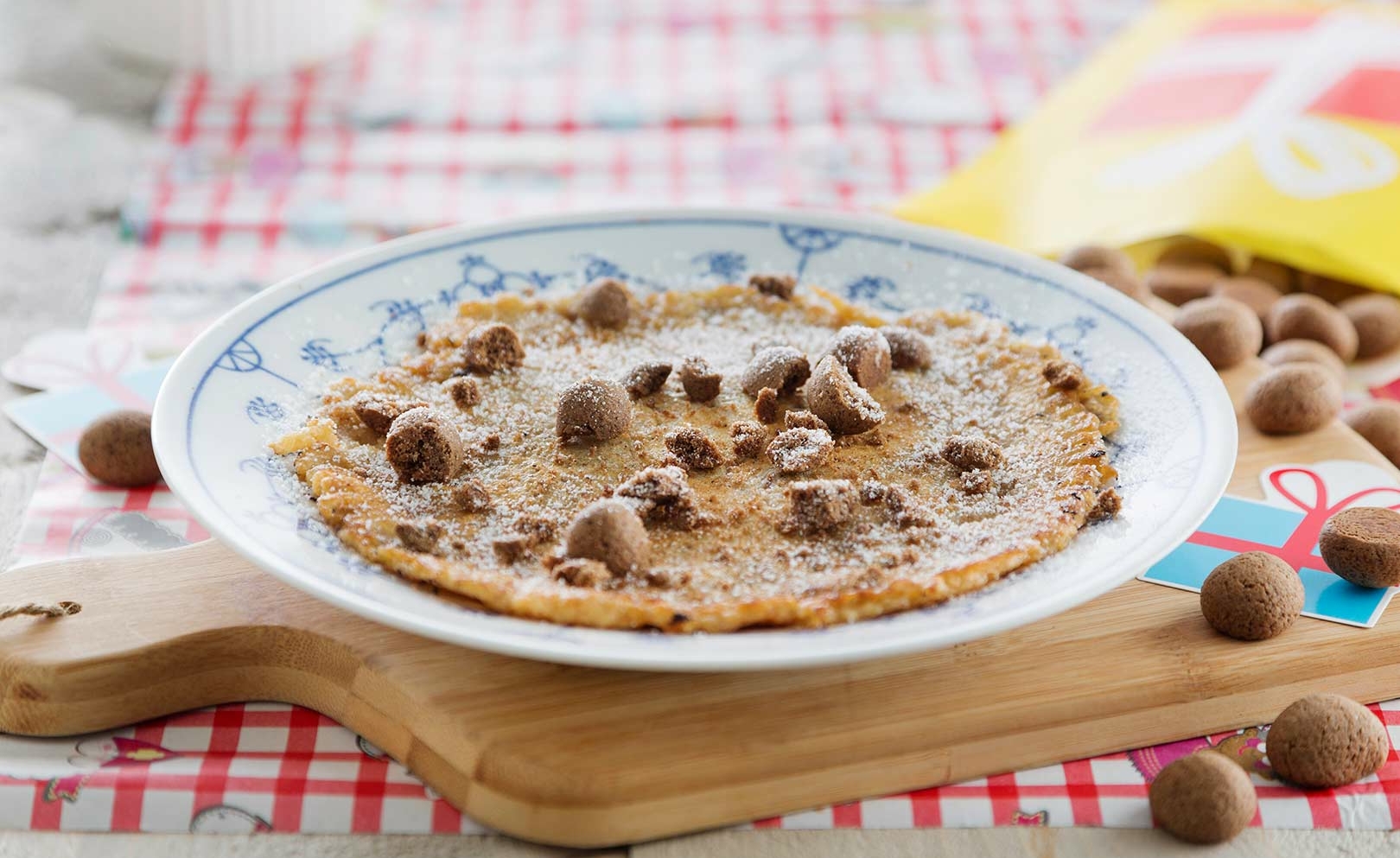 Sinterklaas pannenkoek met kruidnoten