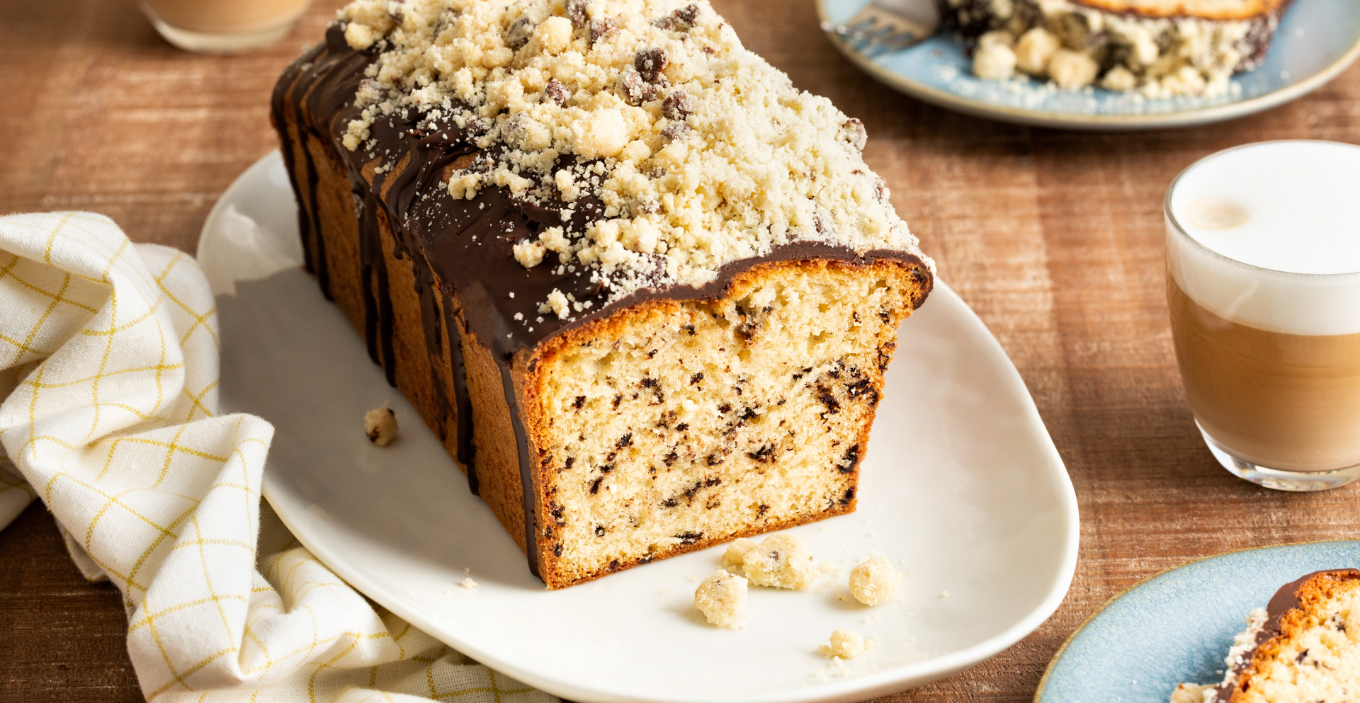 Stracciatella cookie dough cake